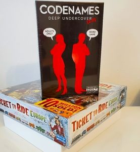 Games Codenames and Ticket to Ride Europe